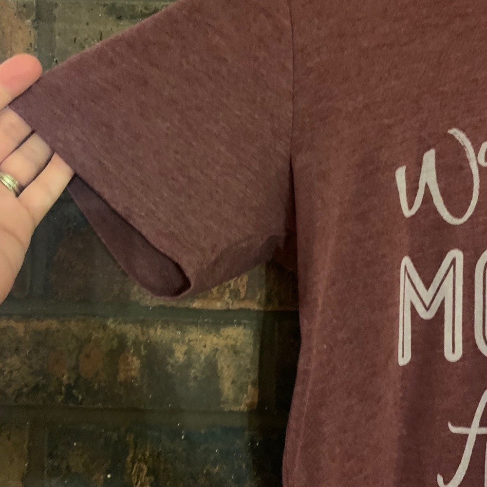 3/$25💚 Wake Pray Mother All Day tee S NEW - Picture 3 of 5